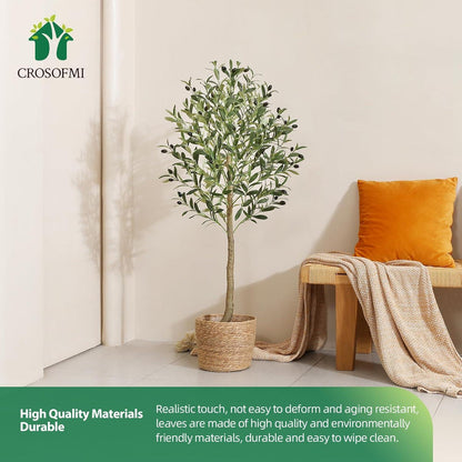 Künstlicher Olivenbaum Pflanze 120 cm Seidenbaum Formschnitt