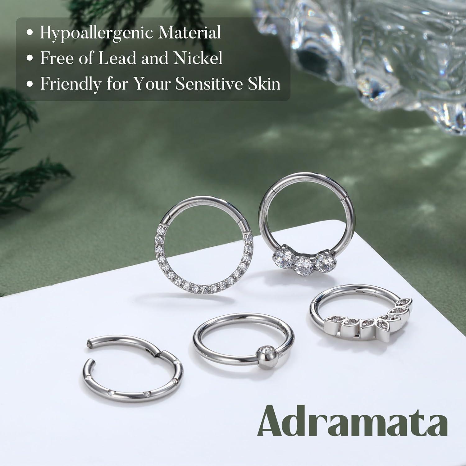 16G Edelstahl Daith Helix Tragus Nasen Hoop Piercing 8mm 10mm Set