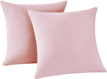Kissenbezug 65x65 Rosa Mikrofaser Doppelpack