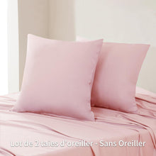 Kissenbezug 65x65 Rosa Mikrofaser Doppelpack Reißverschluss
