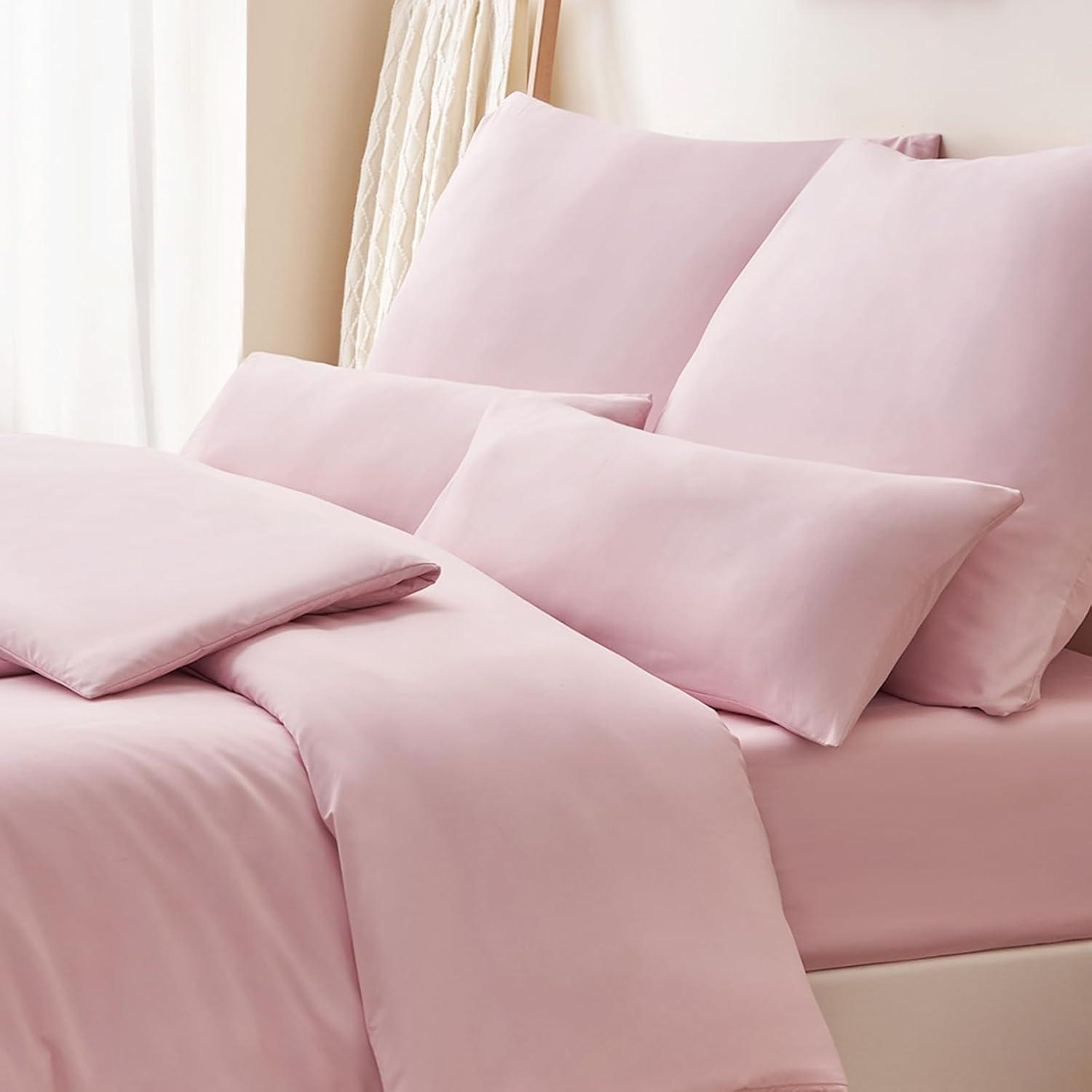 Kissenbezug 65x65 Rosa Mikrofaser Doppelpack