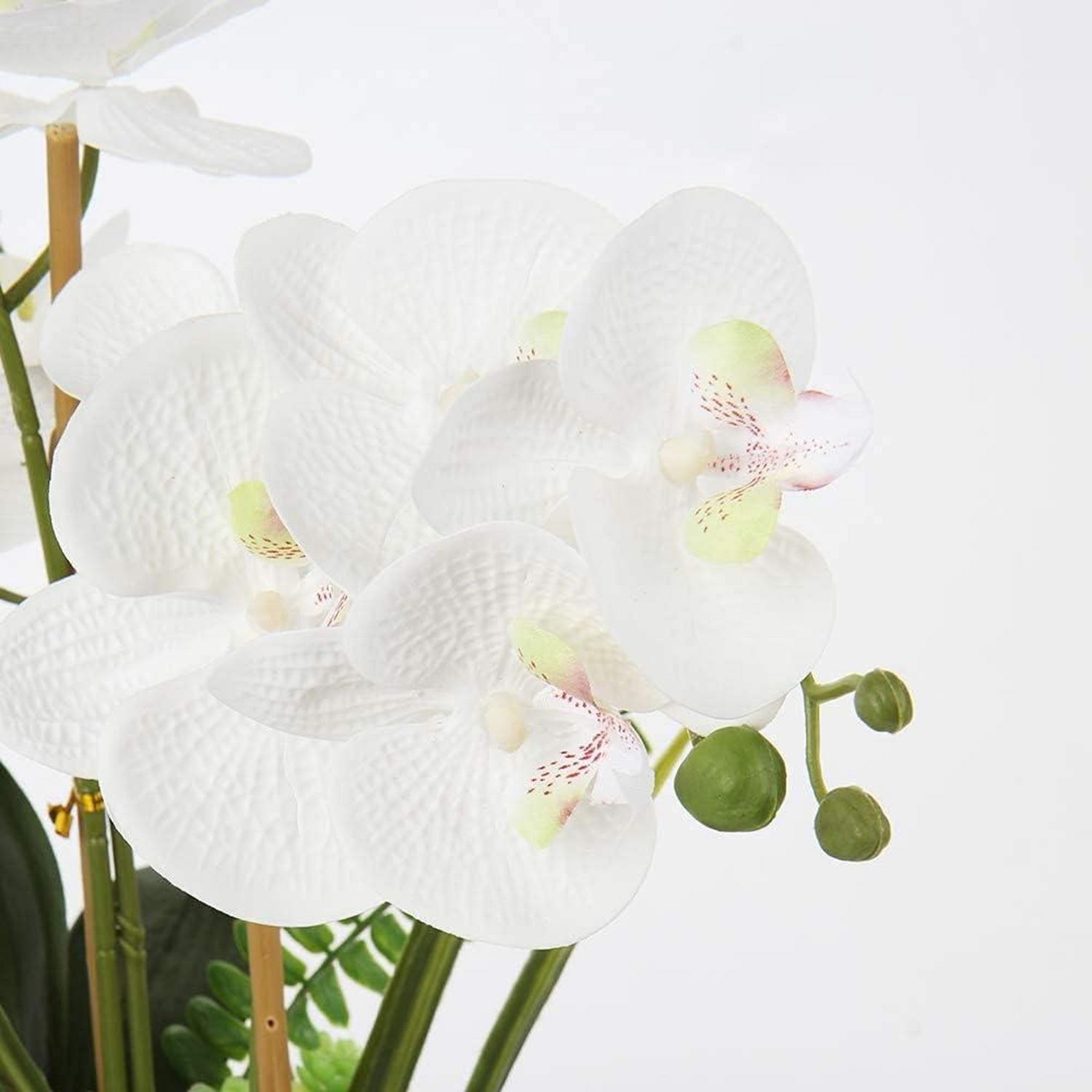 Kunstblumen Orchideen Topf Phalaenopsis Bonsai Deko Höhe 38CM