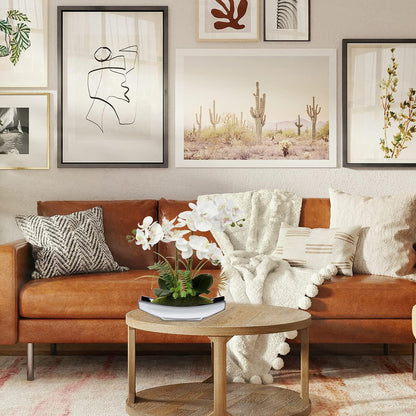 Künstliche Orchidee Phalaenopsis Bonsai Deko 38CM