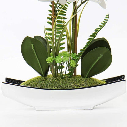 Kunstblumen Orchideen Phalaenopsis Bonsai Wohnzimmer Deko 38CM