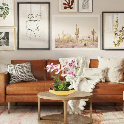 Künstliche Orchidee Kunstblumen Phalaenopsis Deko Bonsai 38 cm