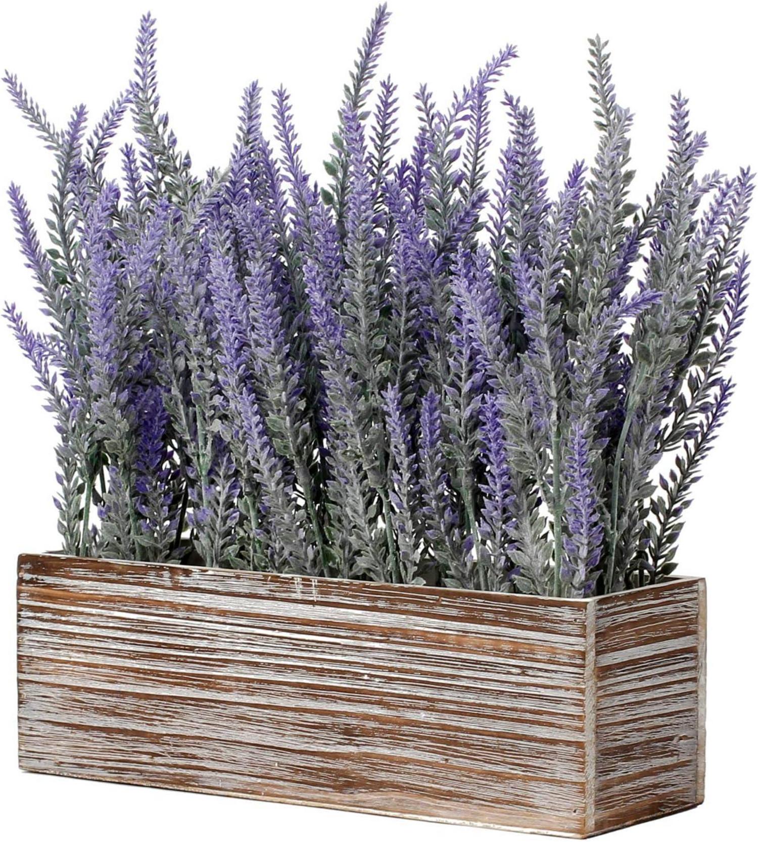 Künstliche Lavendel Blumen Kunstpflanze Flocked Lavendel Rechteck
