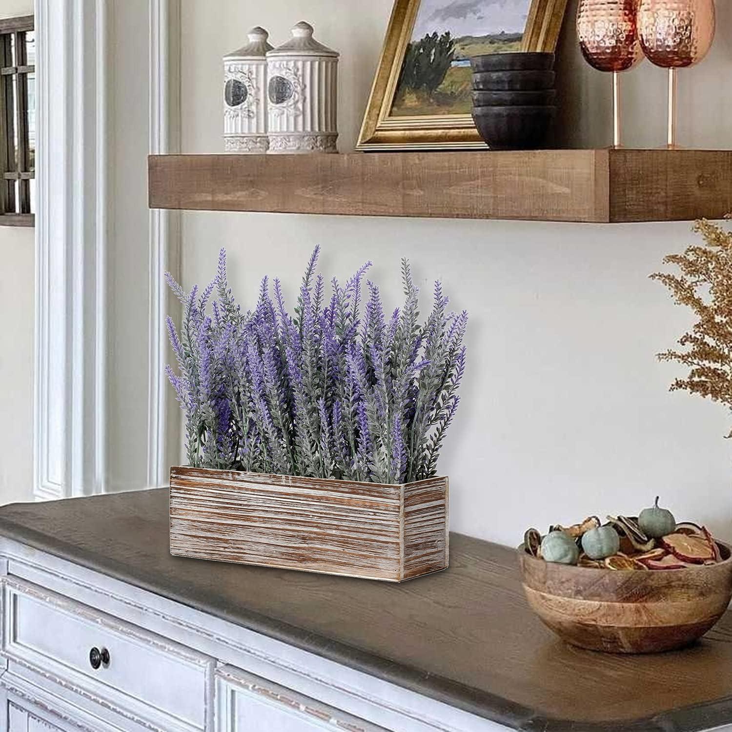 Künstliche Lavendel Blumen Kunstpflanze Flocked Lavendel Rechteck