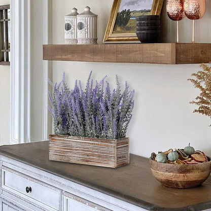 Künstliche Lavendel Blumen Kunstpflanze Flocked Lavendel Rechteck