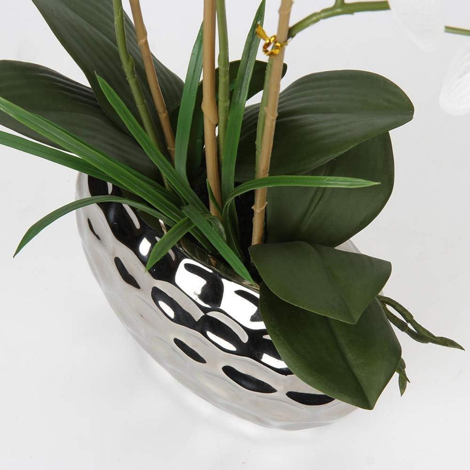 Künstliche Orchidee Phalaenopsis 44cm Rosa Deko Bonsai Keramiktopf