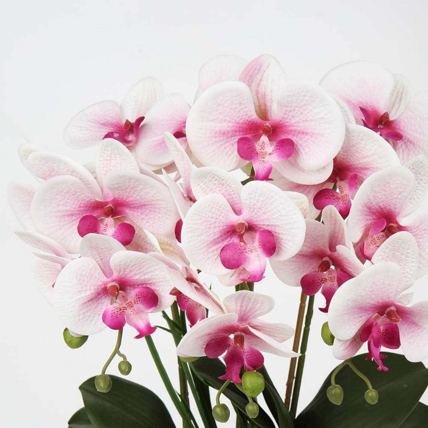 Künstliche Orchidee Phalaenopsis 44cm Dekorative Kunstblume im