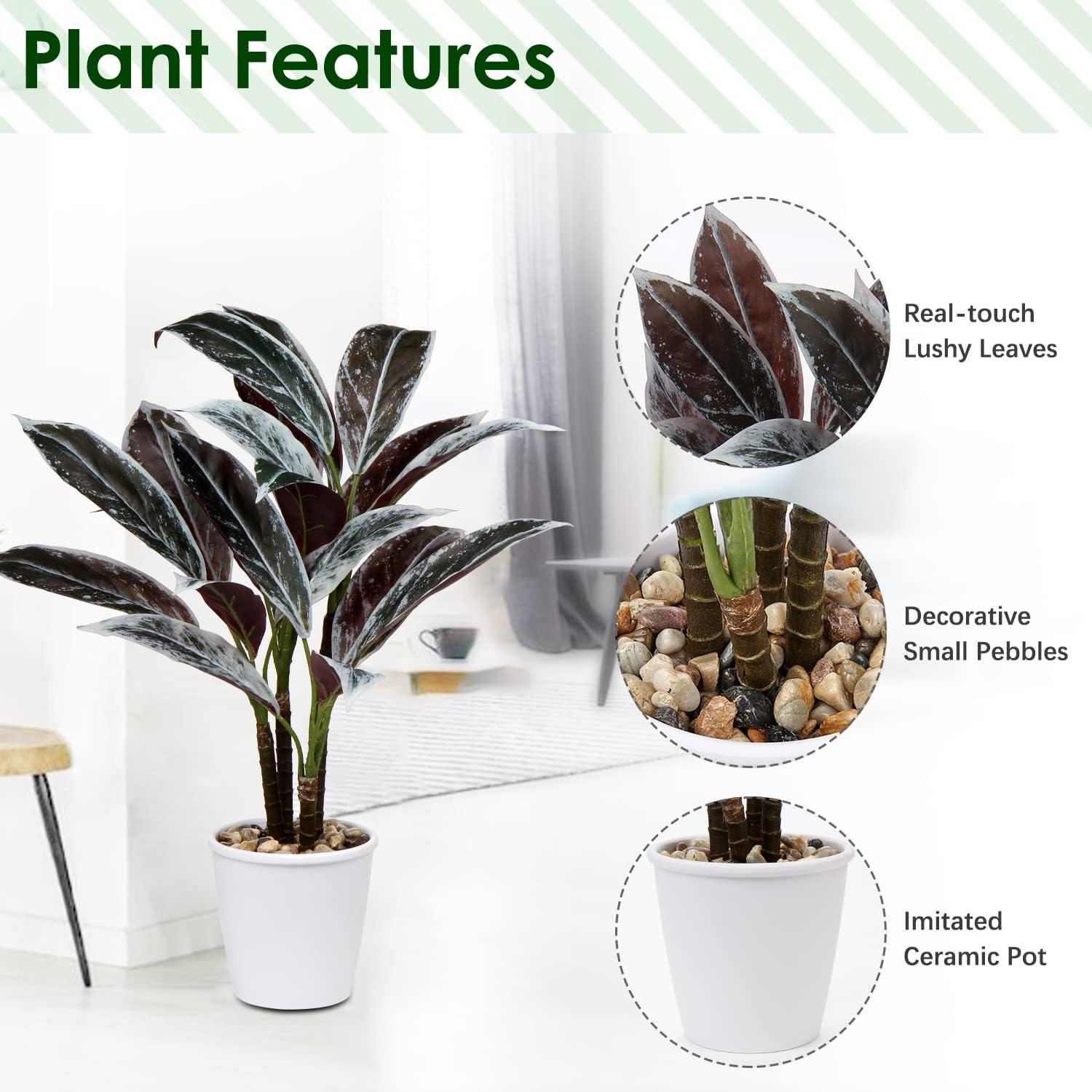 Künstliche Cordyline Fruticosa 63CM Großer Kunstbaum in