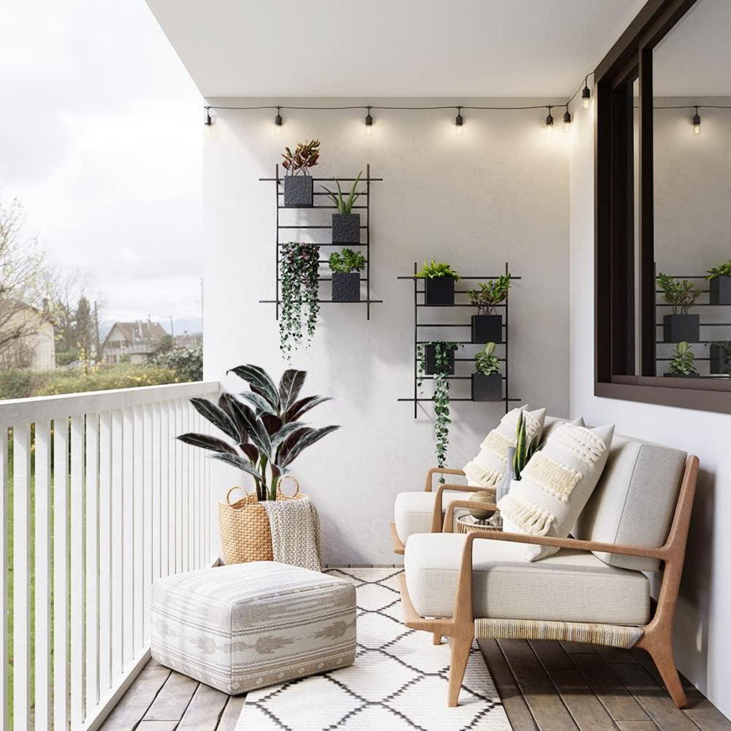 Künstliche Cordyline Fruticosa Kunstpflanze 63 cm in weißem Topf