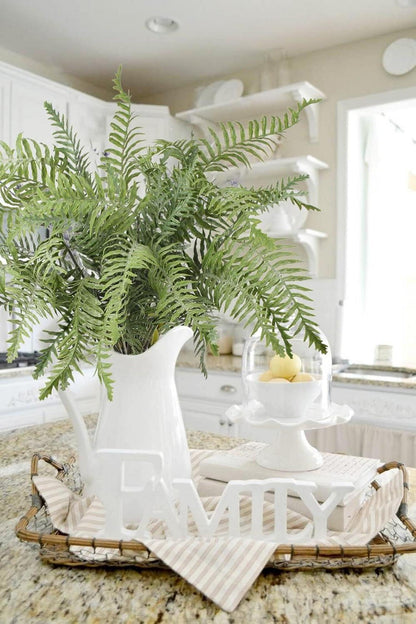 Künstlicher Farnzweig Boston 76cm 3 Zweigen Plastikblätter