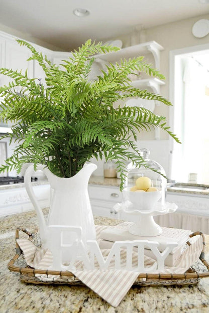 Künstlicher Farnzweig Boston Farnpflanzen Plastikfarnblätter 76CM 3