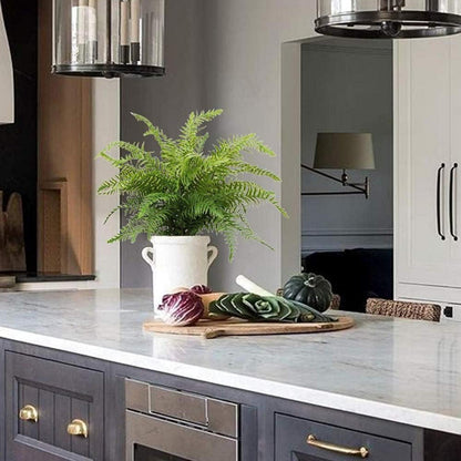 Künstlicher Farnzweig Boston Farnpflanze 76cm Kunstpflanze Flora 3 Zweigen