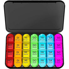 Tablettenbox 7 Tage Pillendose Große Fächer Medikamentenbox