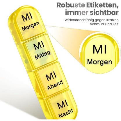 Tablettenbox 7 Tage Pillendose Große Fächer Medikamentenbox