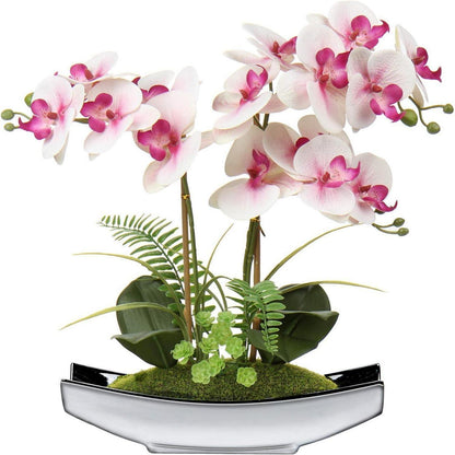 Künstliche Orchideen Phalaenopsis Bonsai Kunstblumen Deko