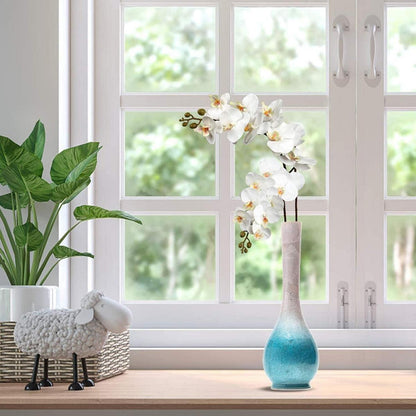 Künstliche Orchidee Kunstblumen Gefühlsechte Orchidee Weiß 87.8 cm 2