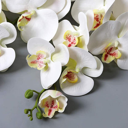Künstliche Orchidee Kunstblumen Orchidee Gefühlsecht 9 Blüten