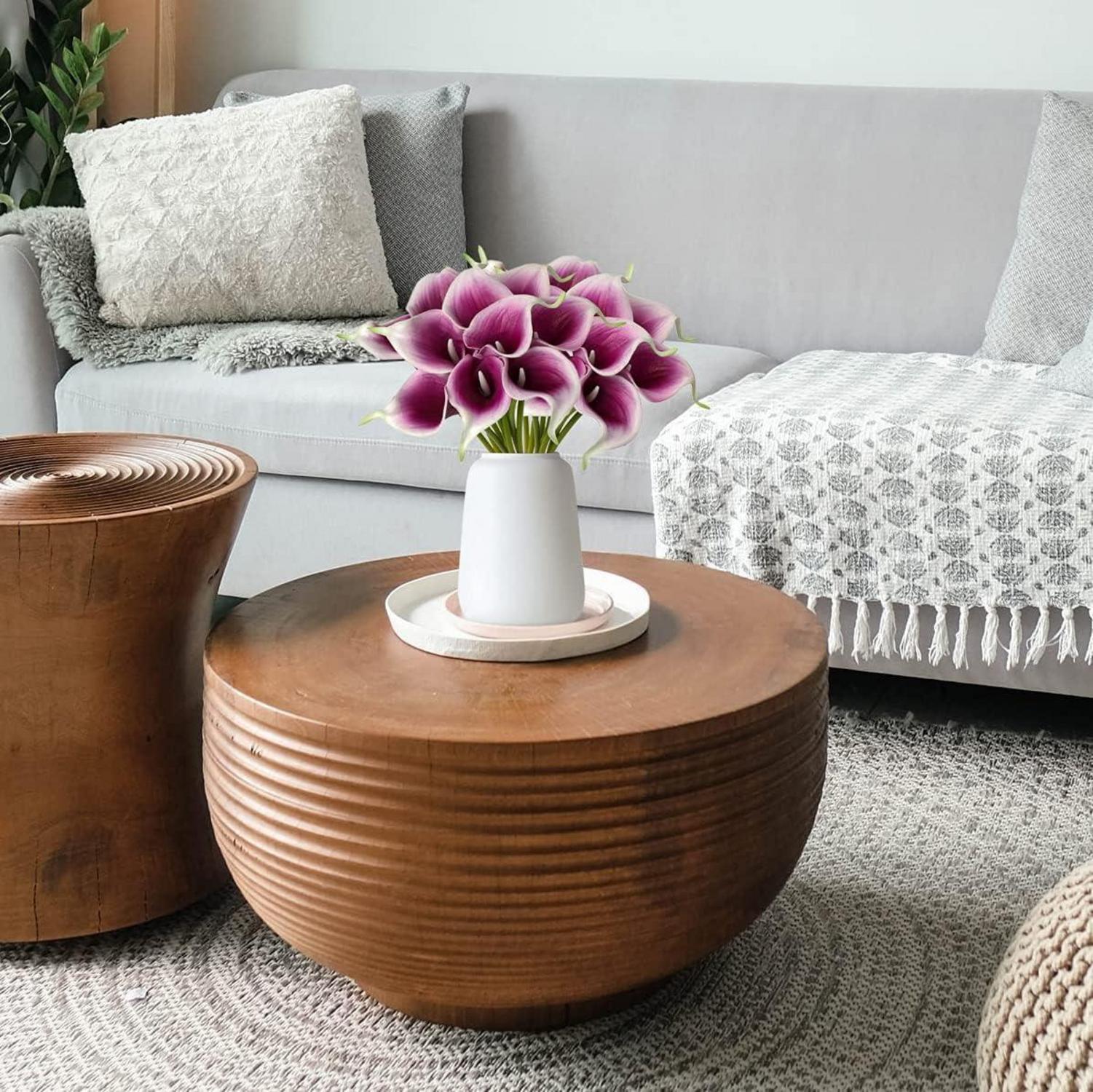 Künstliche Calla Lily 10 Stück Seidenblumen Blumengesteck Violett