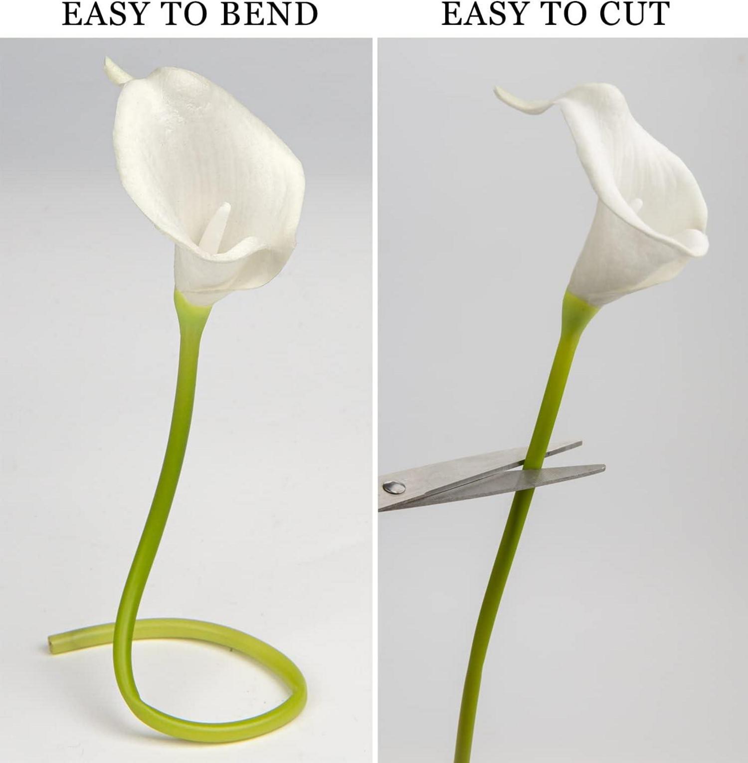 10er Set Künstliche Calla Lily Blumenstrauß Seidenblumen Hochzeit Party Deko
