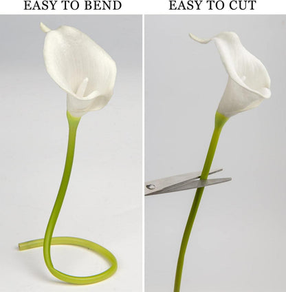 10er Set Künstliche Calla Lily Blumenstrauß Seidenblumen Hochzeit Party Deko