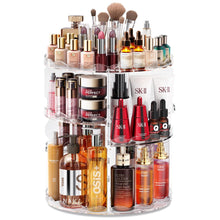 360° Drehbarer Kosmetik Organizer mit Wellenform, Transparent
