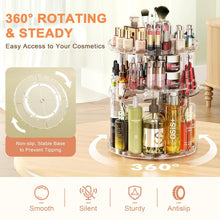 Make Up Organizer 360° Drehbar Kosmetikbox Transparent
