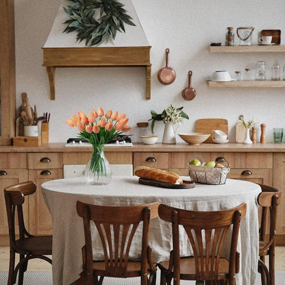 20 Stück Künstliche Tulpen Blumenstrauß Latex Seide