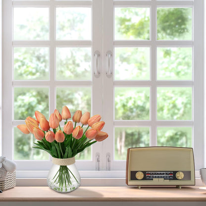 Künstliche Tulpen Blumenstrauß Latex Real-Touch 20 Stück