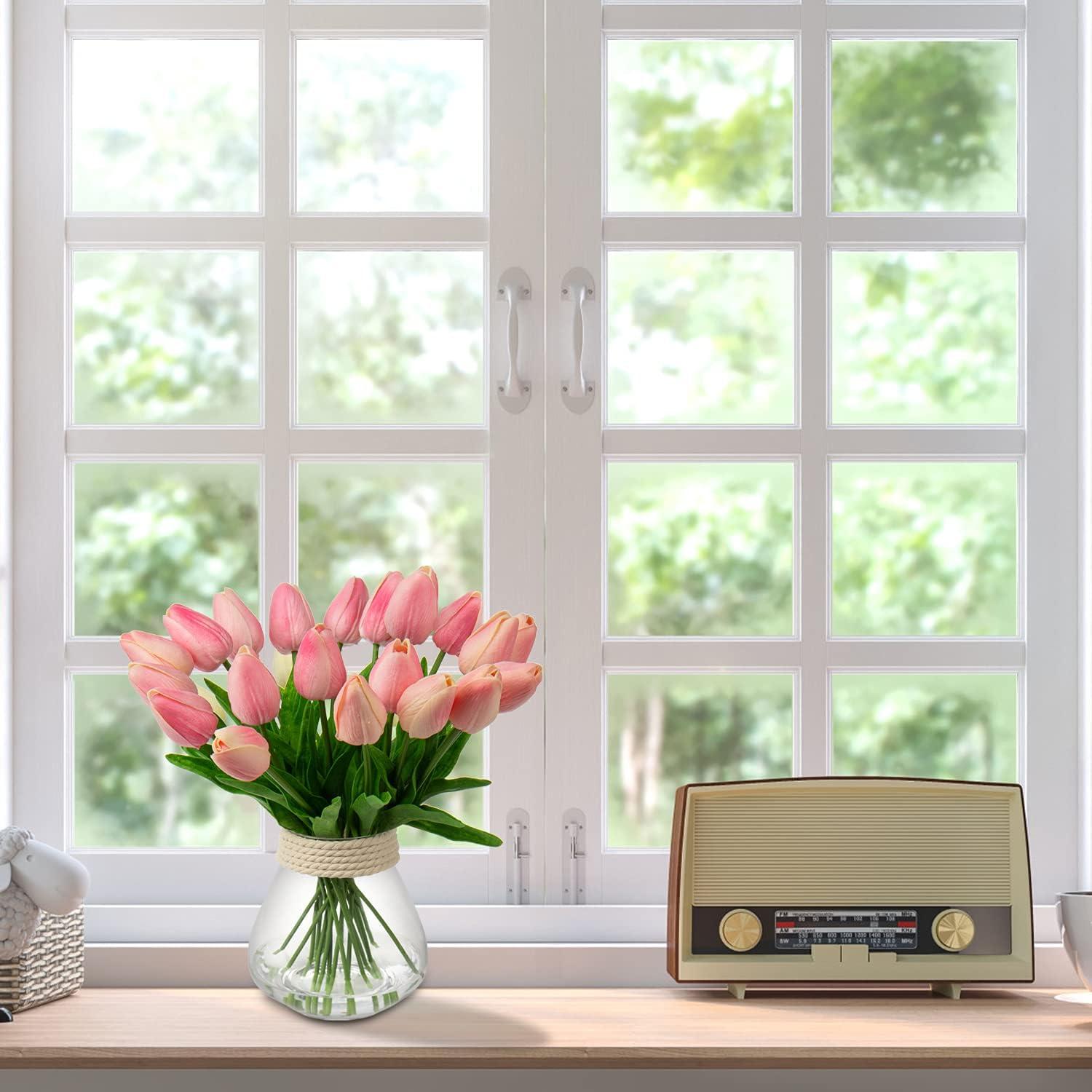 Künstliche Tulpen Blumenstrauß Latex Blumen Seide Real-Touch