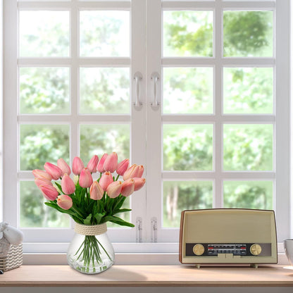 Künstliche Tulpen Blumenstrauß Latex Blumen Seide Real-Touch