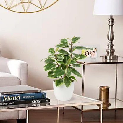 Künstliche Kamelie Seidenblumen Kunstpflanze im Kunststofftopf 28cm