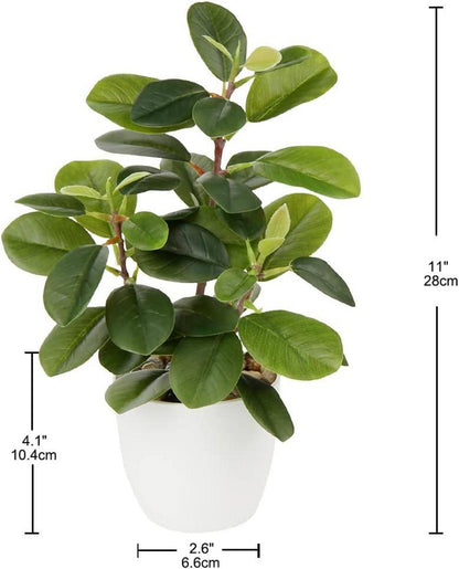 Künstliche Kamelie Kunstpflanze im Kunststofftopf, Deko