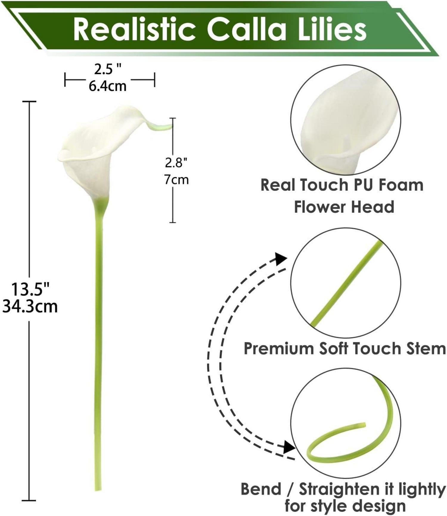 Künstliche Calla Lily Blumensträuße Hochzeit Party