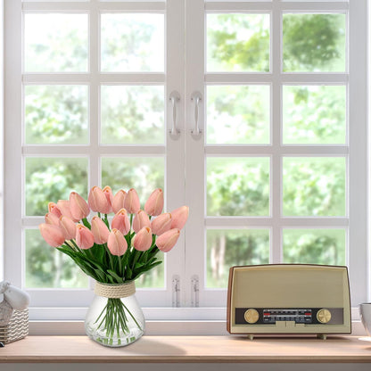 Künstliche Tulpen Blumenstrauß Real-Touch für Dekoration