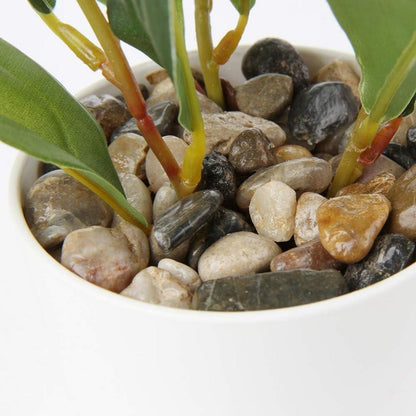 Künstliche Kamelie Seidenblumen Deko Blumenstrauß 28cm Green