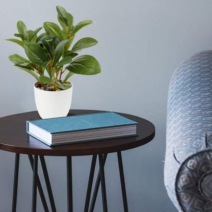 Künstliche Kamelie Blumen Kunstpflanze Deko Seidenblumen 28cm Home Hotel Green