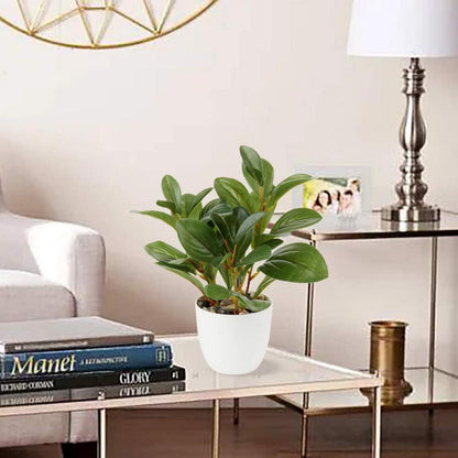 Künstliche Kamelie Blumen Kunstpflanze Deko Seidenblumen 28cm Home Hotel Green