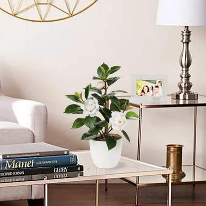 Künstliche Zimmerpflanze Kamelie Camellia Japonica Deko Blumen