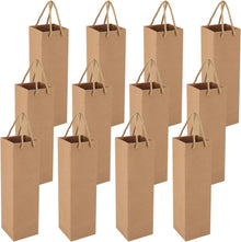 Geschenktüten Wein Champagner Weihnachten Braun 12er-Pack