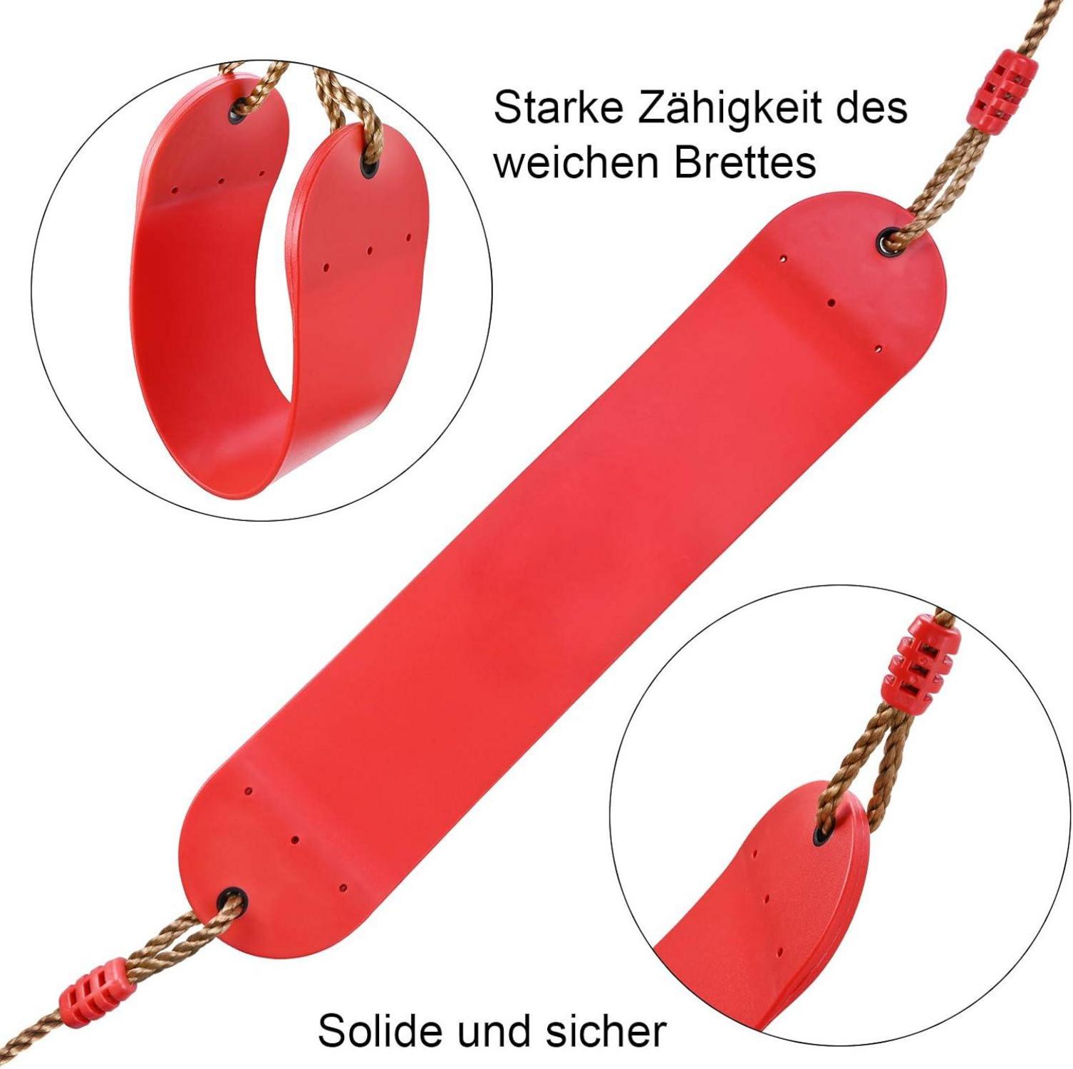 Elastische Kinderschaukel mit Verbindungsgurt für Garten und