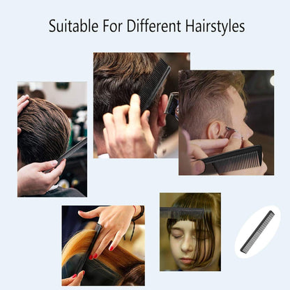 Carbon Kamm Karbonkamm Grob fein 2 Zahnungen Haar Styling Werkzeug