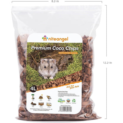Niteangel Natürliches Kokosnuss-Hamster-Einstreu 4l für