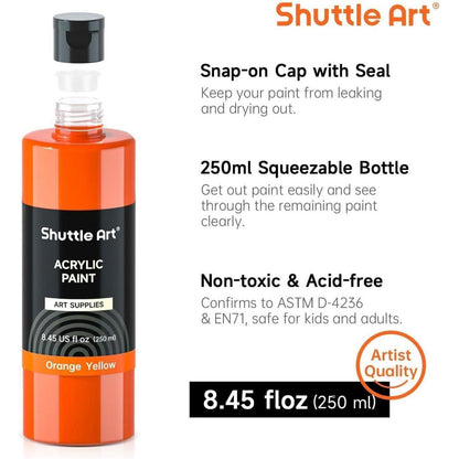 Shuttle Art Acrylfarben Set, 18 Farben (je