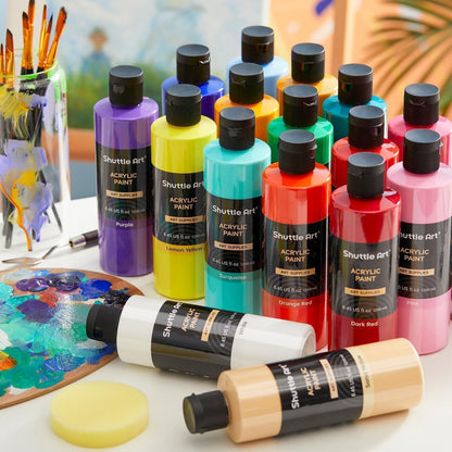 Shuttle Art Acrylfarben Set, 18 Farben (je