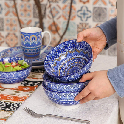 Vancasso Mandala Porzellan-Tafelservice 4tlg. Suppenteller