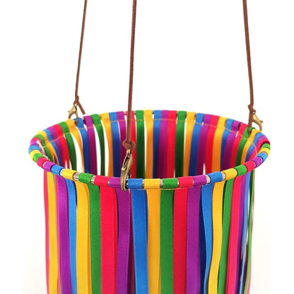 Farbenfroher Satinband Windsack 104cm Outdoor Deko WS41-01