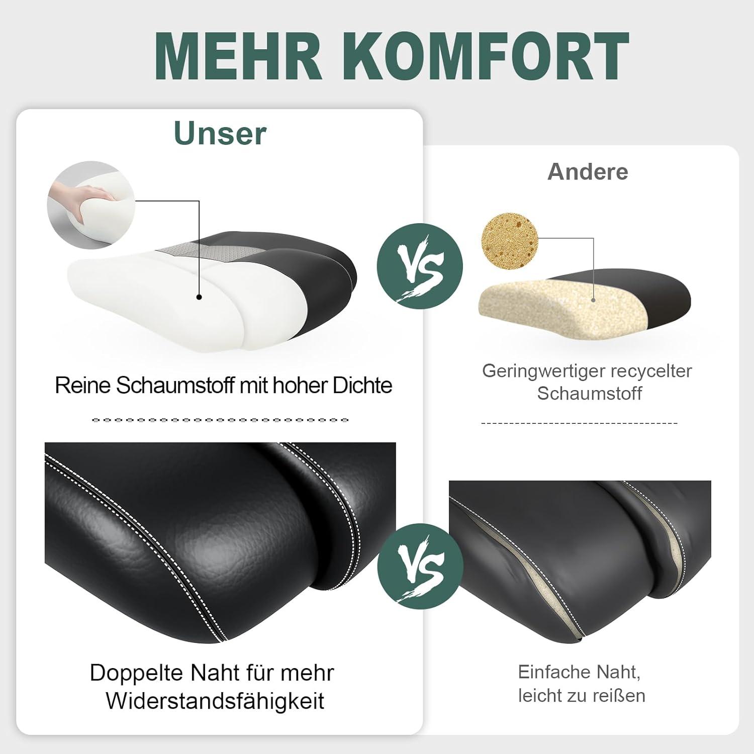 Ergonomischer Gaming Bürostuhl 150kg Rückenschonend Drehstuhl